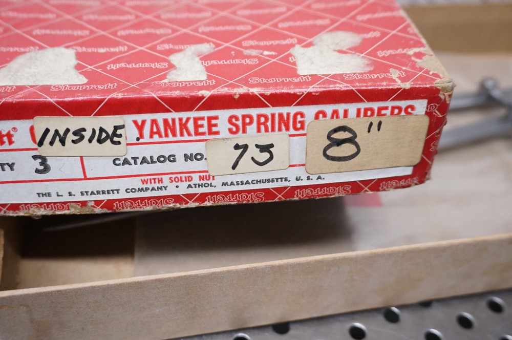 STARRETT 73 Yankee Spring Inside Caliper 8” Spring Nut – USA