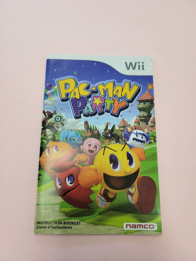 pac man party wii Manual Only