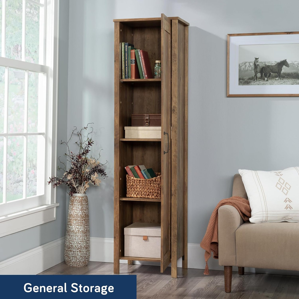 Rustic Pine Storage Cabinet - Versatile Organization Solution