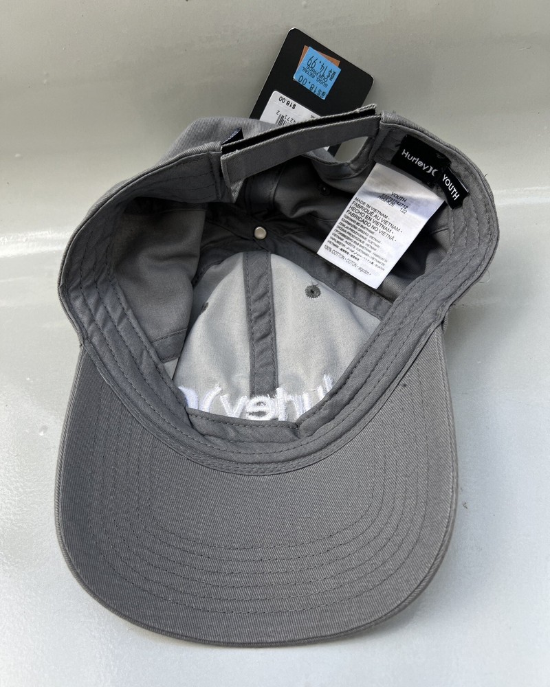 Hurley Cool Gray Boys Adjustable Hat Cap