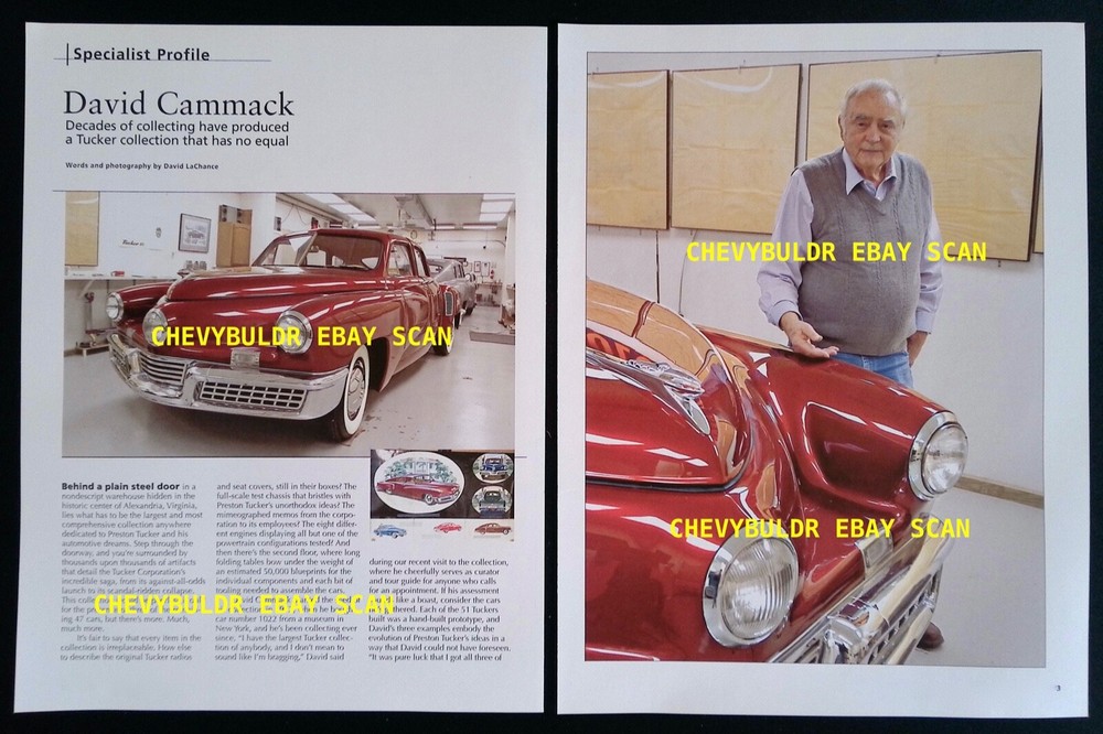 2007 Profile Article on Tucker Collector David Cammack