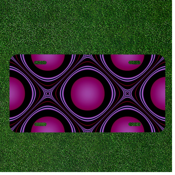 Creative Personalized Car License Plate With Abstract Background Design