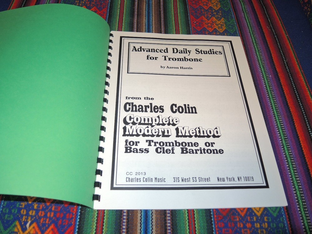 Advanced Daily Studies from Dr Charles Colin "Modern Method for Trombone