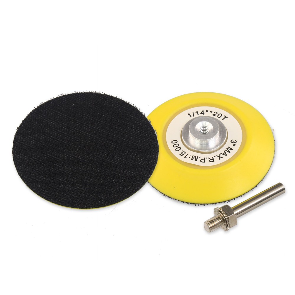 3" Hook and Loop Backer Pad with 6mm Shank, Hurricane