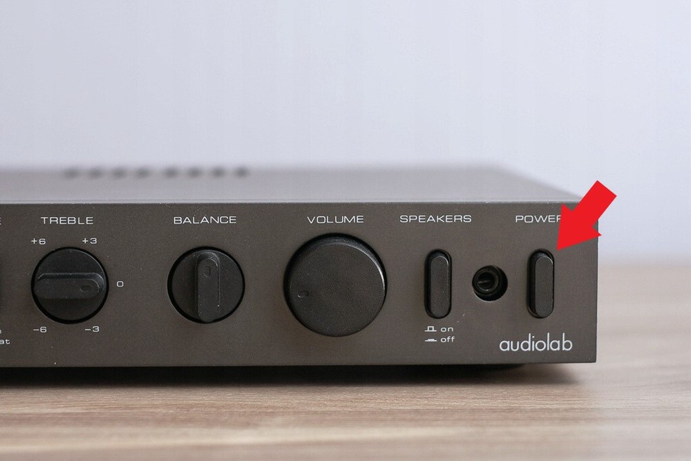 Audiolab 8000A Power / Speakers / Tone Button