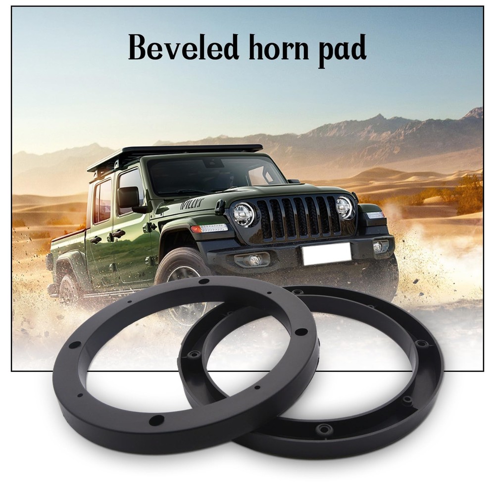 2PCS 6.5'' Black Plastic Speaker Spacer Adaptor Ring Mounting Bracket, 6.5 in...