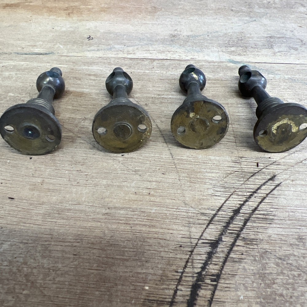 19ThC Brass Gallery Posts Rare