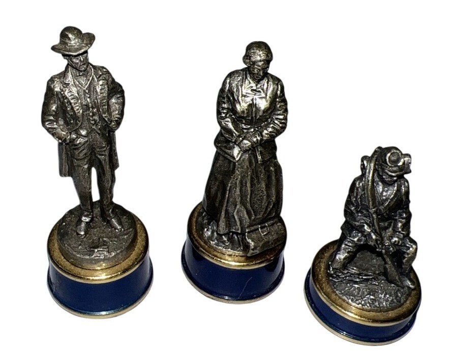 Franklin Mint Civil War Chess Blue Base Union Army
