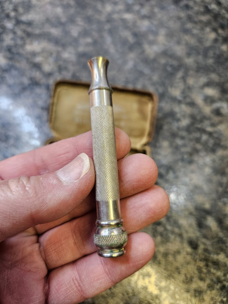 Vintage Gillette Razor Khaki Set *Rough Shape*