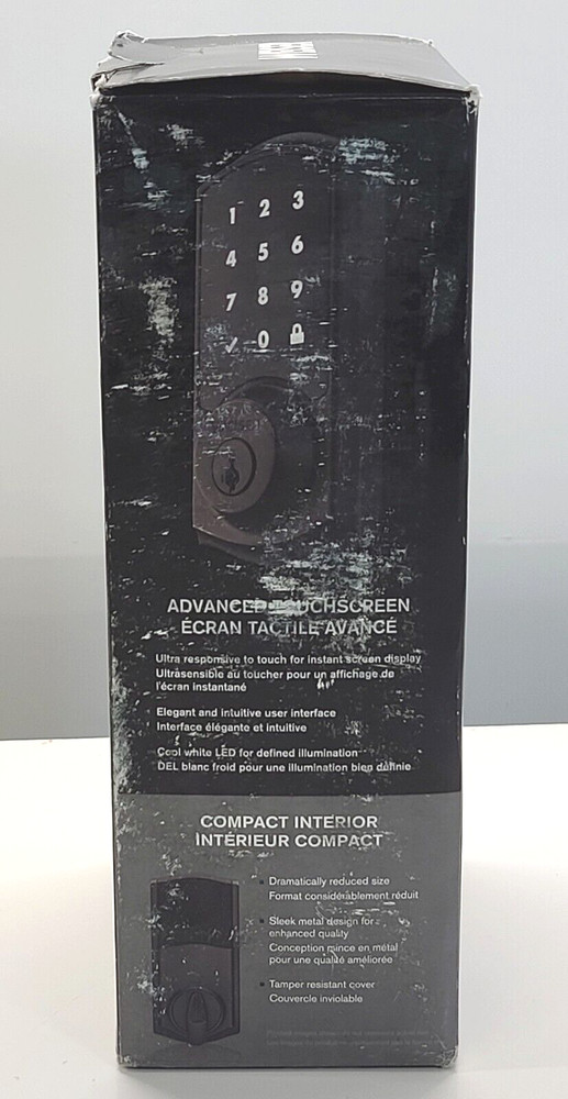 Weiser SmartCode 10 Venetian Bronze Touchscreen Electronic Deadbolt Zigbee
