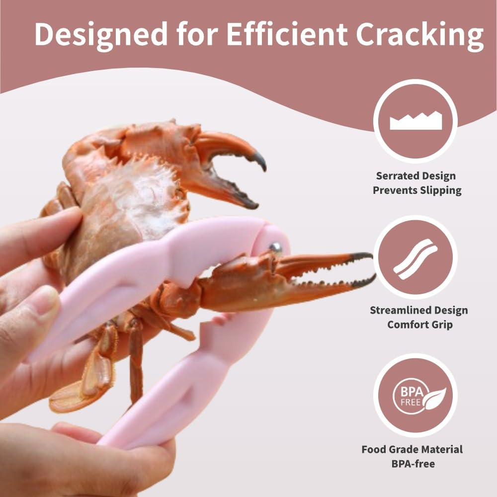 4Pcs Crab Crackers and Tools Multicolored Crab Leg Crackers Tool Efficient Lobst