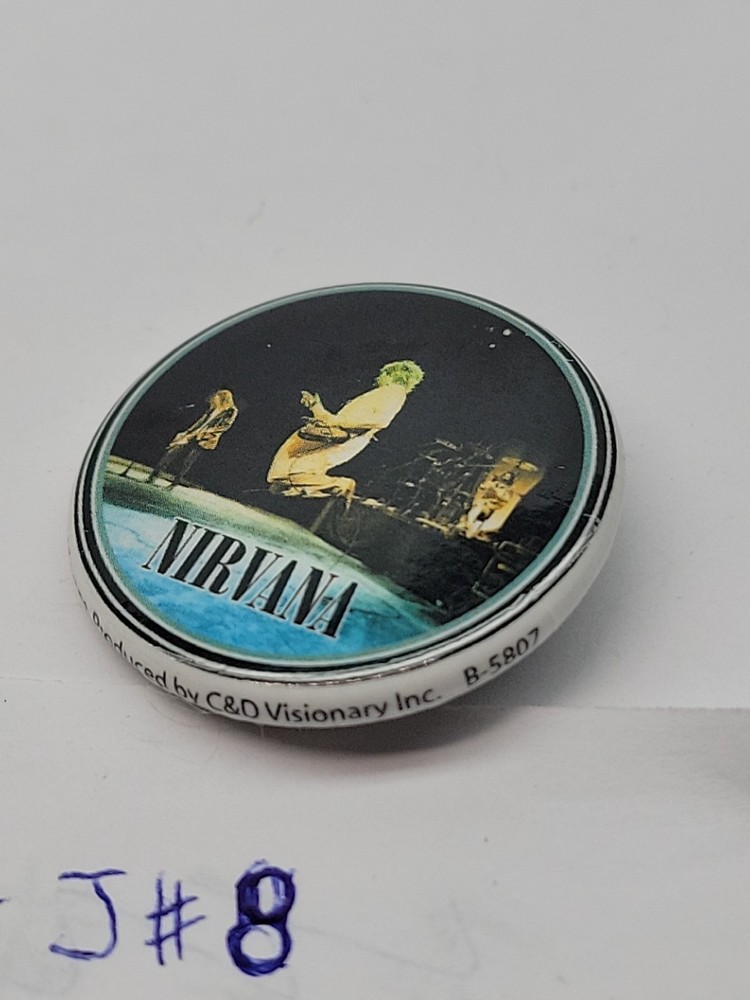 Vintage Nirvana Live Button Pin