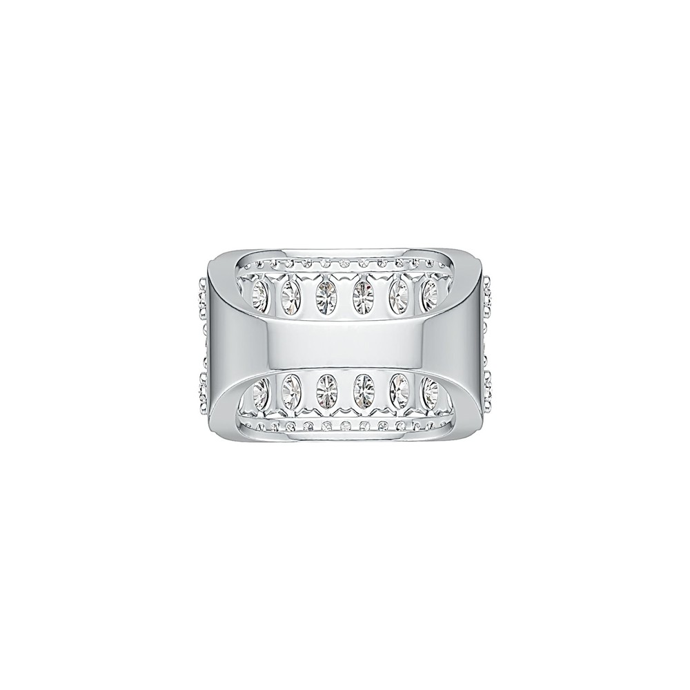 Sterling Silver Semi Mount Ring Setting Oval OV 4X3mm with White Topaz