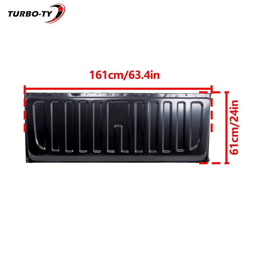 BLK Primed Rear Tailgate For GMC Sierra 1500 2007-2012 2013 Gate Shell Locking