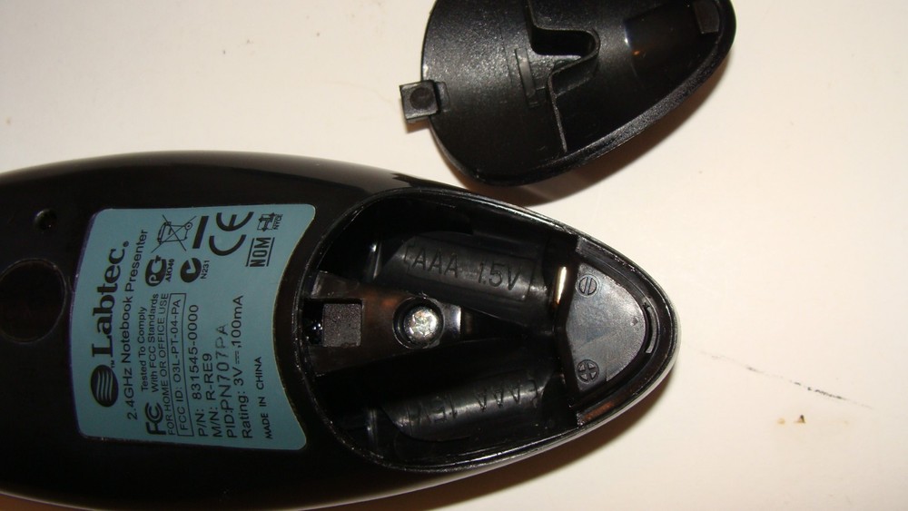 Labtec PANASONIC R-RE9 831545 2,4GHz Notebook Presenter Pointer USB Receiver