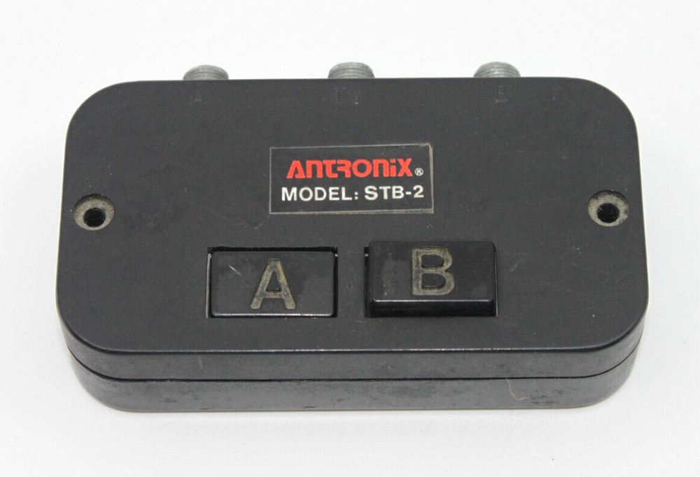 Antronix Model STB-2 A/B Switch. Cable or Satellite Tested