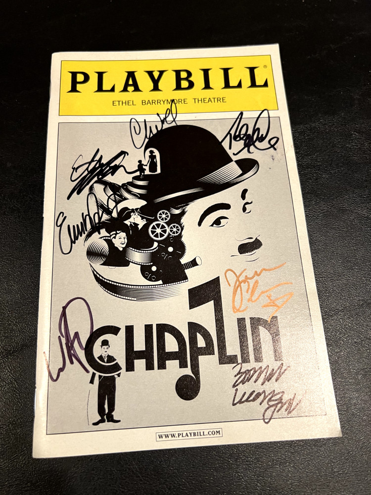 Chaplin Signed Playbill OPENING NIGHT OBC Sep 2012