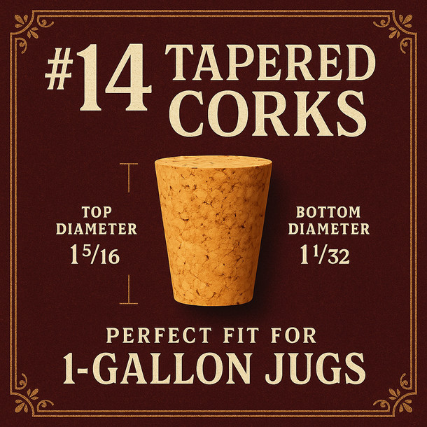 LD Carlson No. 14 Tapered Corks Per Each