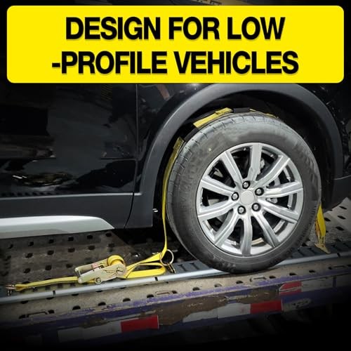 Car Tie Down Straps for Trailers-10,000lbs Break Strength E Track Tire Strap
