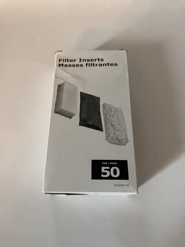 AquaClear 50 Carbon Filter Inserts & Bio Filter Rings Media Replacement
