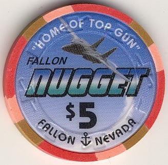 Fallon Nugget Casino Fallon Nevada $5 Chip 1997