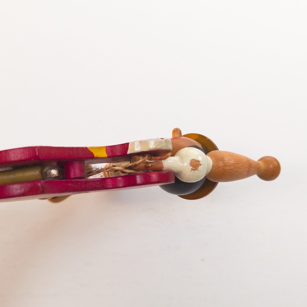 Vintage Wooden Puppet String Jumping Jack Pull Toy