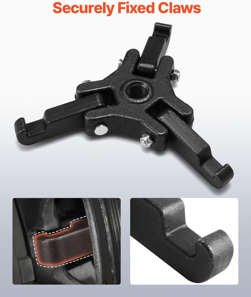 Harmonic Balancer Puller with Adjustable 3-Jaw Puller Kit, Forcing ... Fast Ship