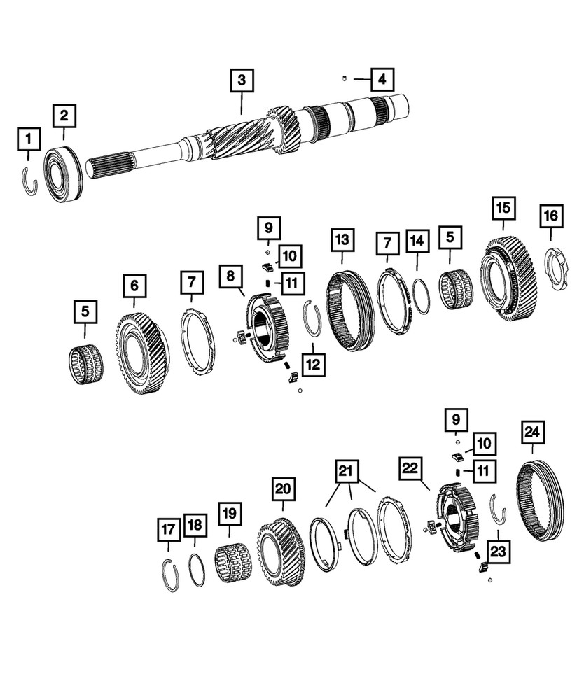 Genuine Mopar Bearings 68330459AB