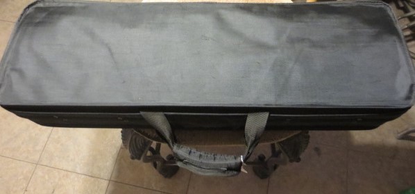 4/4 FULL SIZE OBLONG VIOLIN CASE W/SHOULDER STRAP VELOUR LINED