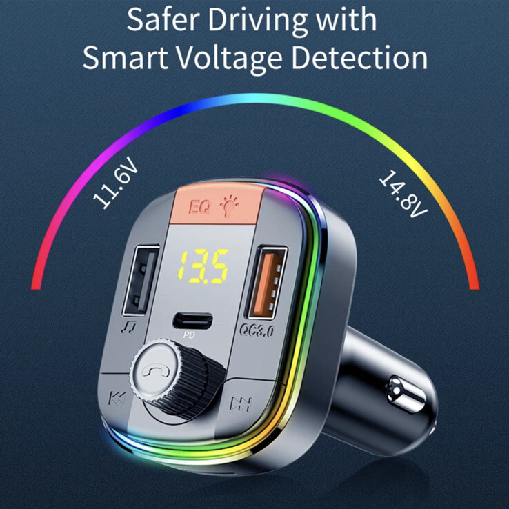 bluetooth car mp3 wireless fm transmitter Bluetooth Calls Car Charger