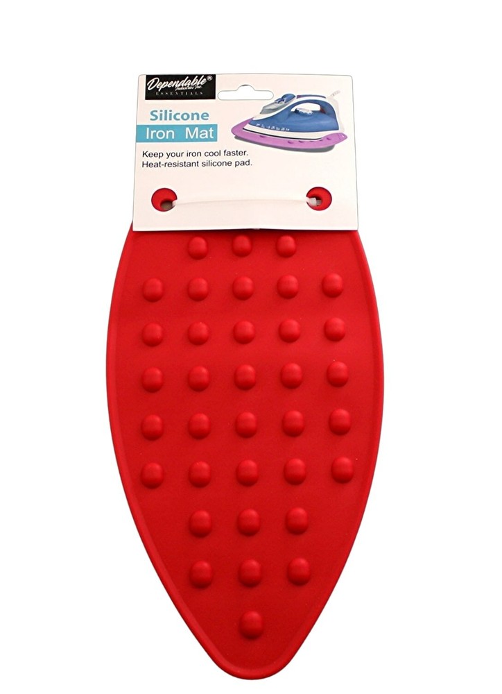 Silicone Iron Rest Pad Mat & Heat Protective Ironing Cloth Ironing Accessory Set