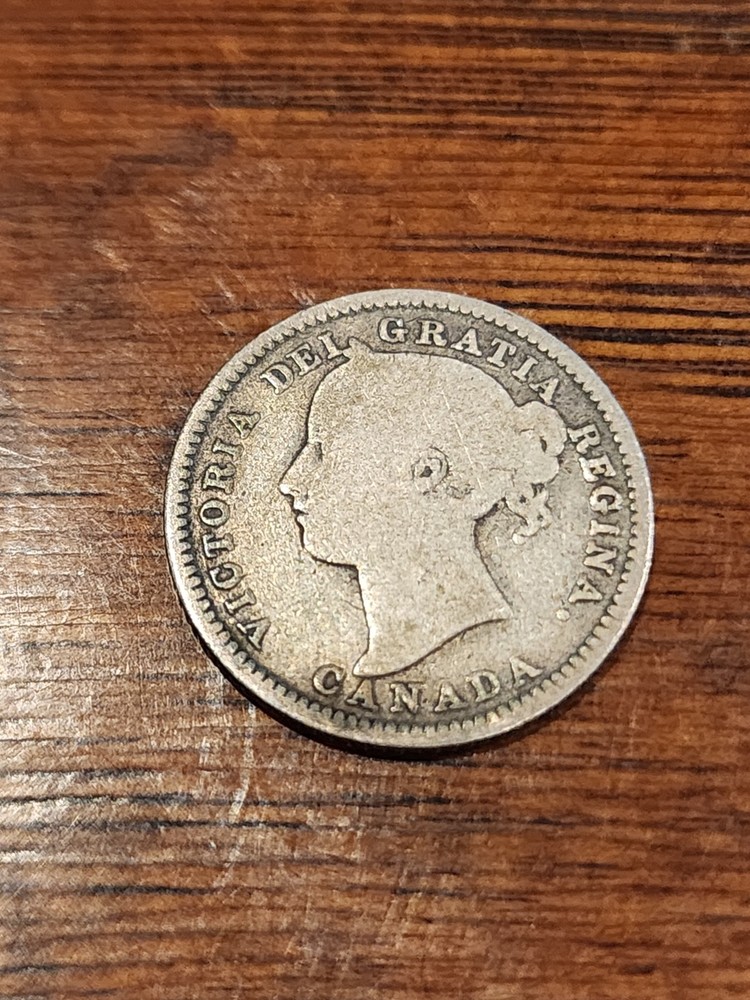 1882H Canada 10 Cents Silver Coin