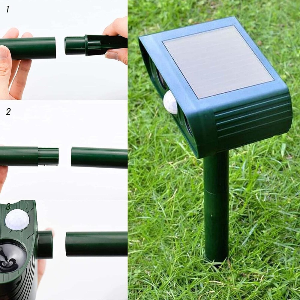 Ultrasonic Animal Repellent Solar Motion Sensor