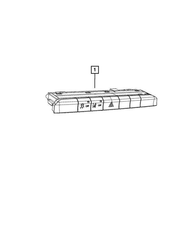 Genuine Mopar Instrument Panel Switch 6YD09DX8AE