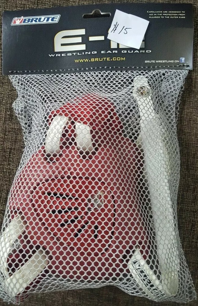 Brute red, black, white, or light blue headgear