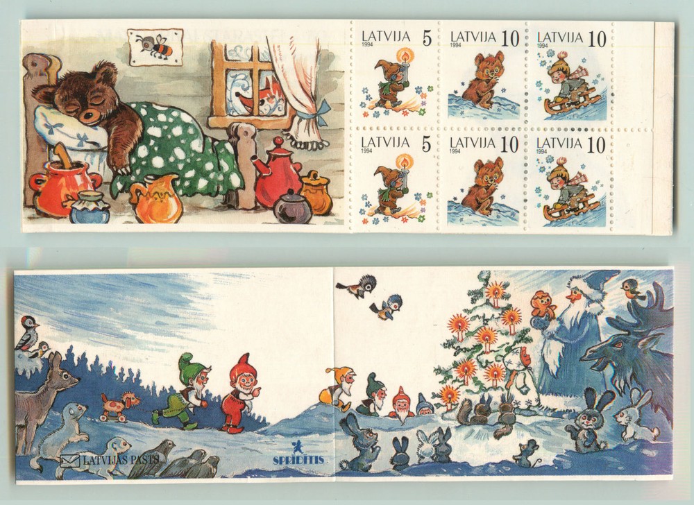 Latvia 1994 SC 391a MNH Booklet with label. e4298