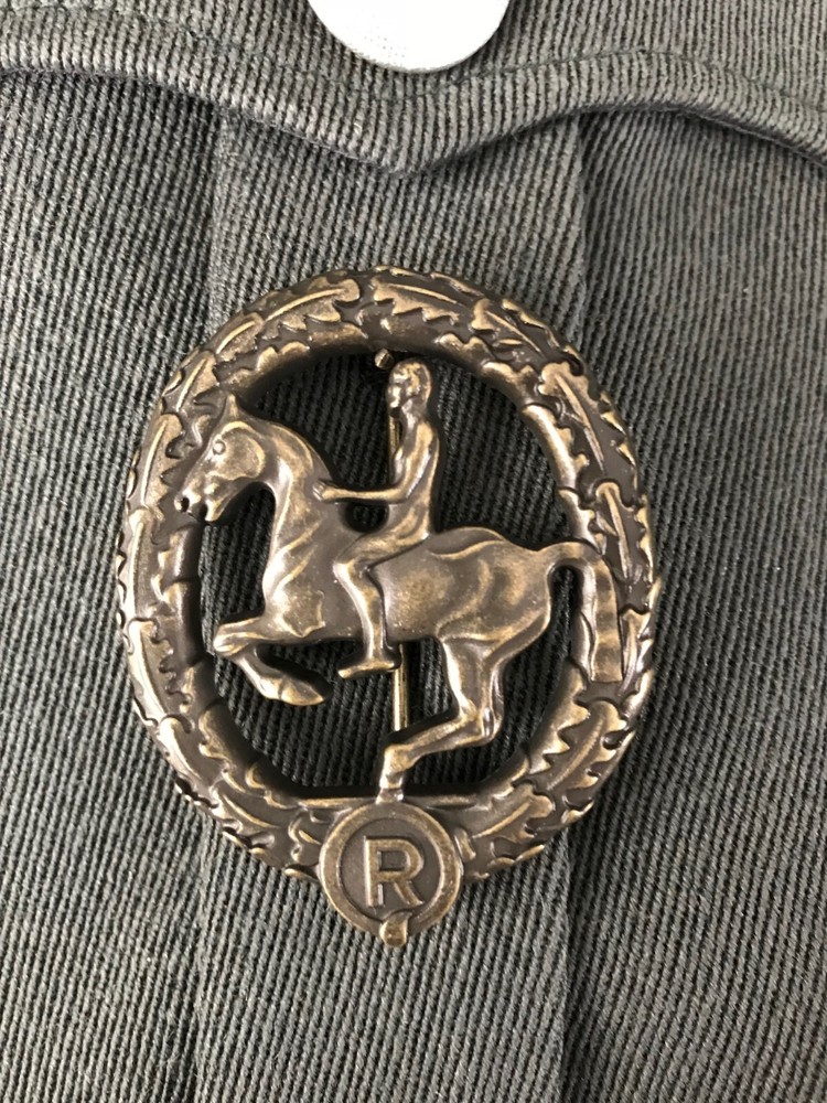 WWII GERMAN REITER (HORSEMANSHIP) BADGE; BRONZE CLASS
