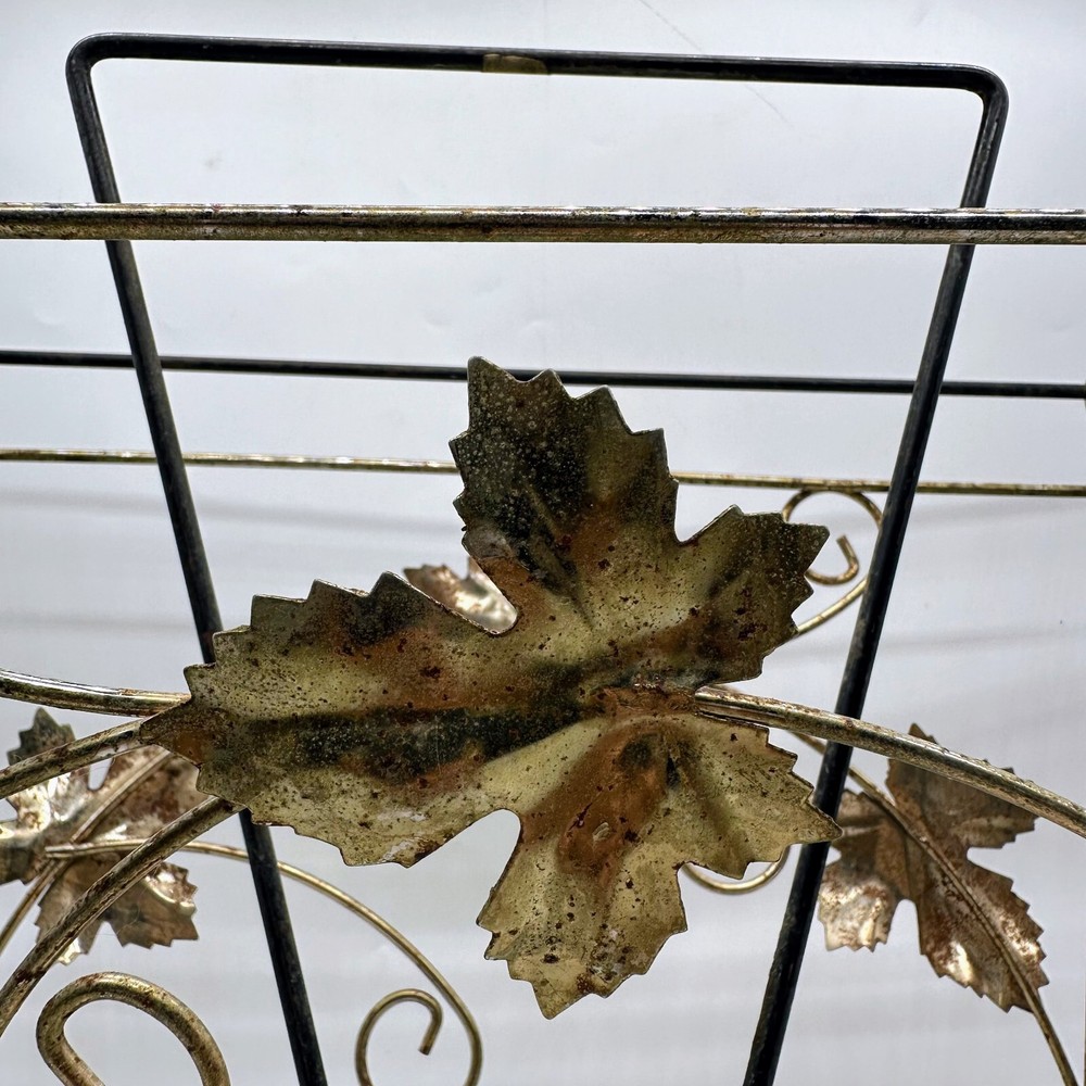 VTG MCM Metal Magazine Rack