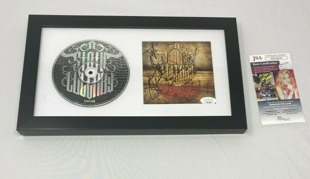 A Static Lullaby signed Rattlesnake Framed CD Cover JSA COA