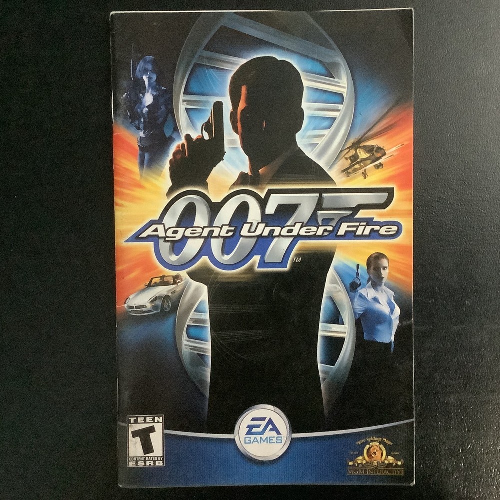 007 Agent Under Fire PS2 PlayStation 2 Instruction Manual Only