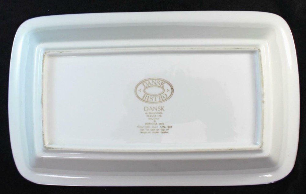 Dansk CHRISTIANHAVN BLUE Rectangular Baker Japan VERY GOOD CONDITION