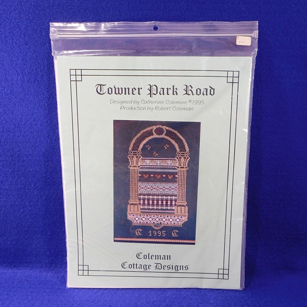 Towner Park Wood Panel Wall Hanging Stitch Guide Needlepoint Pattern Coleman