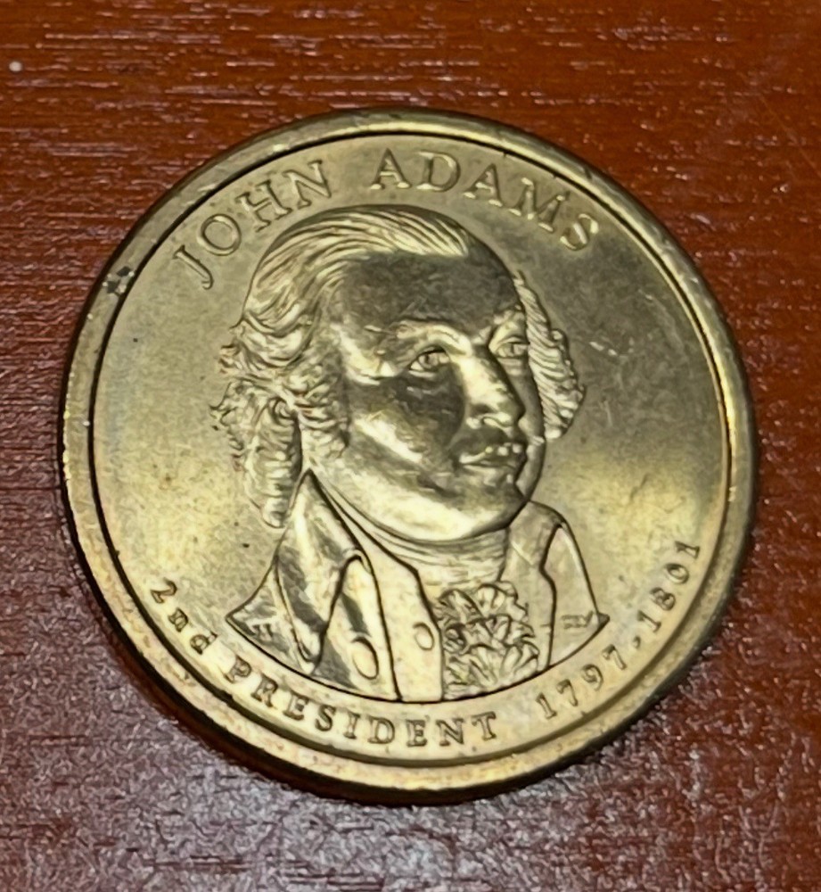 2007 P John Adam’s $1 Coin error coin