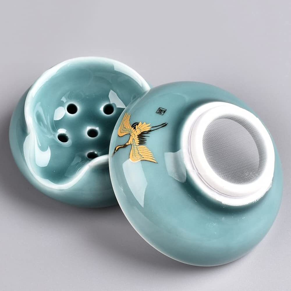 Jingdezhen Tea Leaking Ceramic Creative Tea Filter Tea Strainer Tea Set