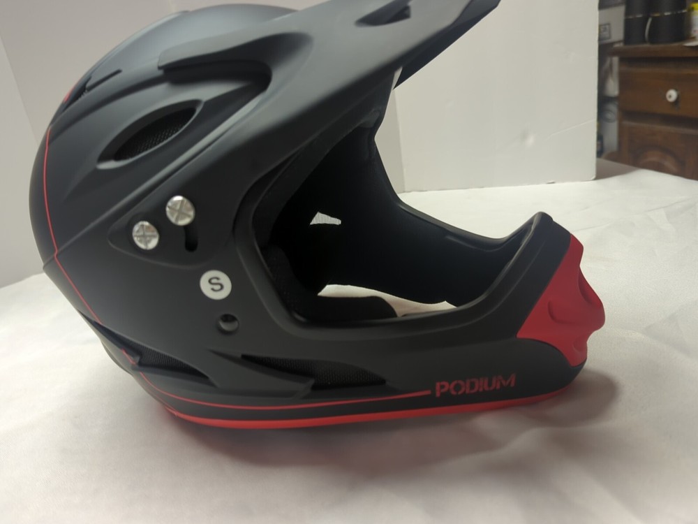 Demon Podium Full Face Helmet Black/ Red Small