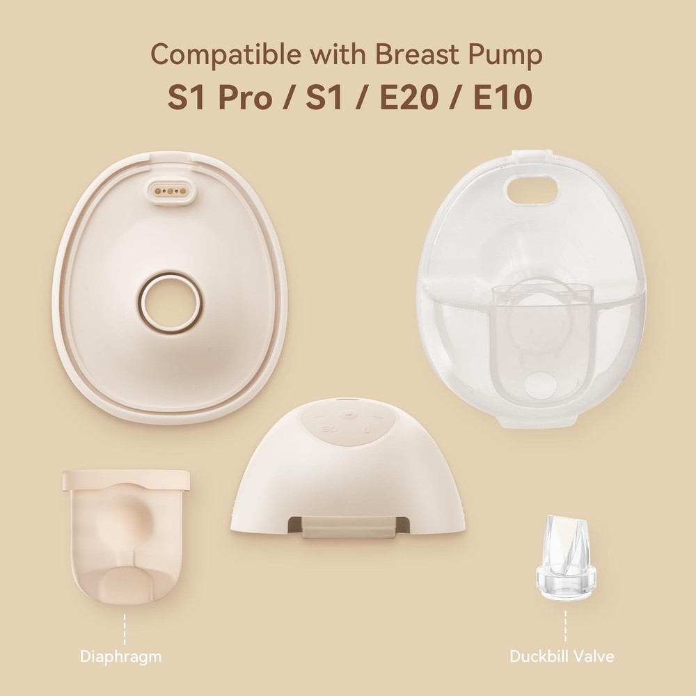 Replacement Parts for Eufy Breast Pump, Compatible with Eufy S1 Pro, S1, E20,...