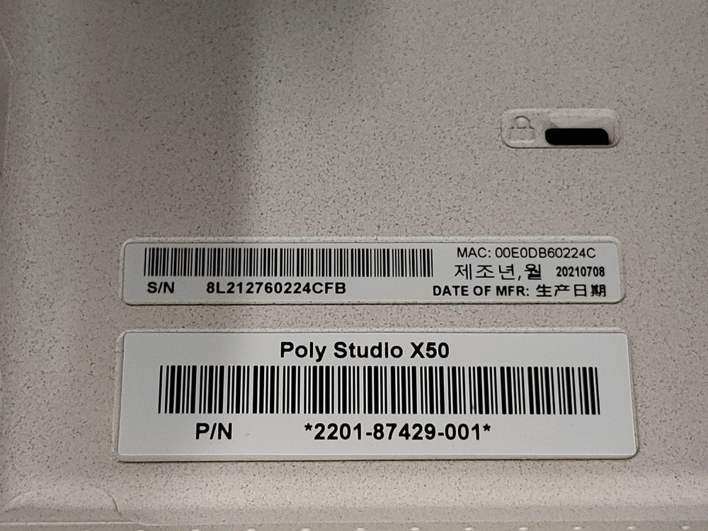 Polycom 2201-87429-001 Poly Studio X50 4K Video Conference Bar