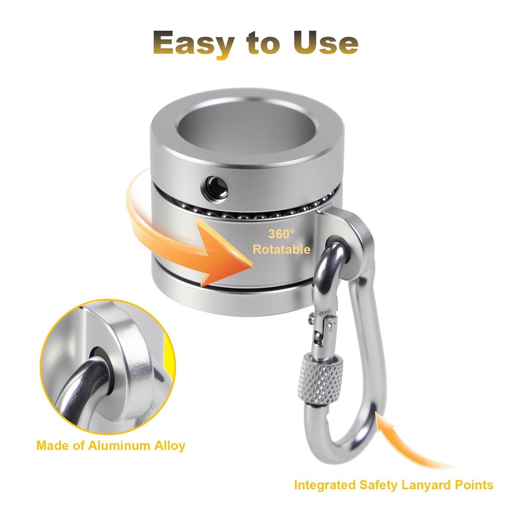 Sleever Bar Lock Collar 7/8, Sleever Bar Lock Collar with Tethering Attachmen...