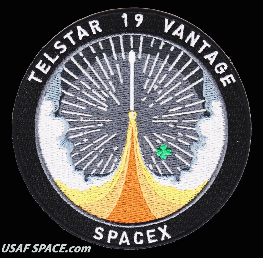 Authentic TELSTAR 19 VANTAGE - SPACEX FALCON 9 Launch - SATELLITE Mission PATCH