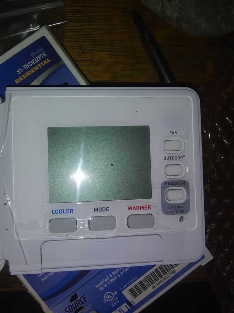 SOURCE-1 S1-THSU32P7S 4 HEAT/2 COOL PROGRAMMABLE DIGITAL THERMOSTAT